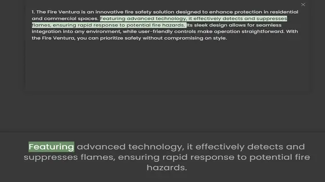 Video thumbnail for and commercial spaces. Featuring advanced technology, it effectively detects and suppresses flames, ensuring rapid response to potential fire hazards. Its sleek design allows for seamless integration into any environment, while user-frien