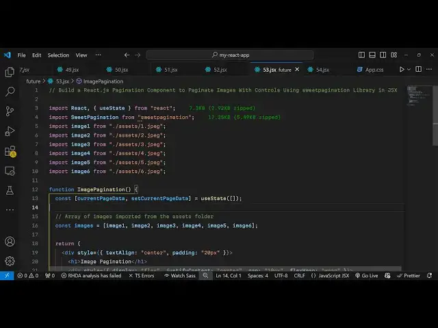 Video thumbnail for Build a React.js Pagination Component to Paginate Images With Controls Using sweetpagination Library