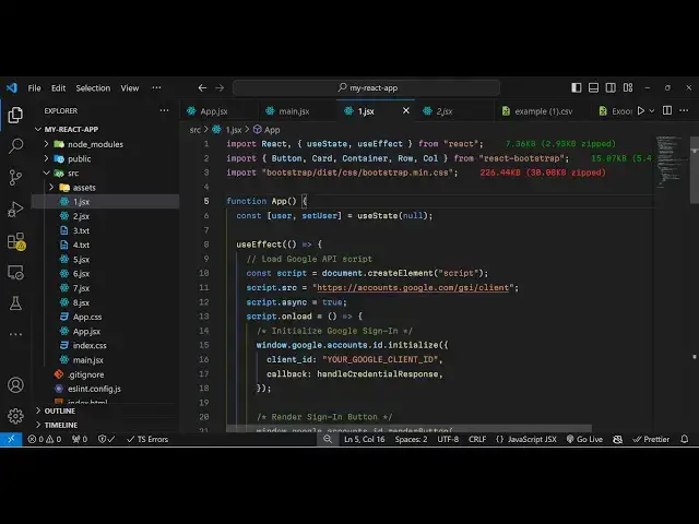 Video thumbnail for Build a React.js One Tap Google Identity OAuth2 & JWT User Login & Show Profile in Browser Using JS