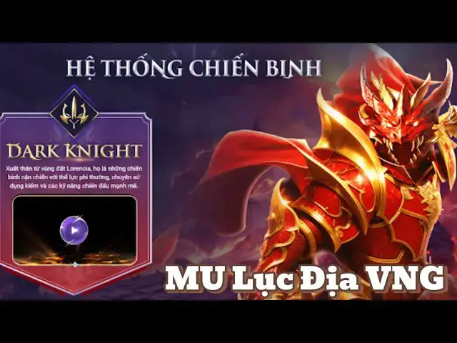 Video thumbnail for MU Lục Địa VNG Phần 1: Dark Knight - Chiến Binh Cận Chiến Bất Bại