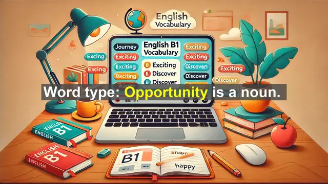 Video thumbnail for 2500 Must Know CEFR B1 Vocabulary - Understanding 'Opportunity': Meaning, Usage, and Impact