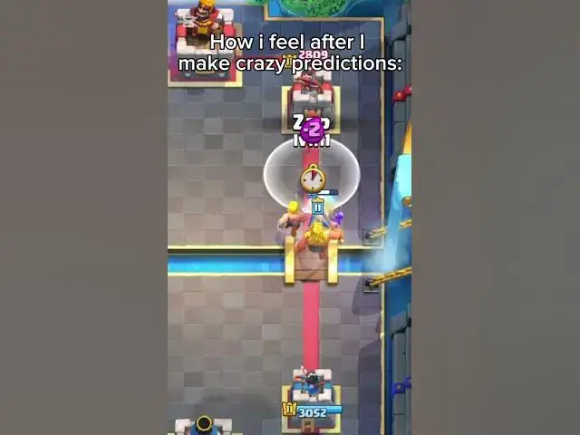 Video thumbnail for How I feel after some crazy predictions #clashroyale #shorts