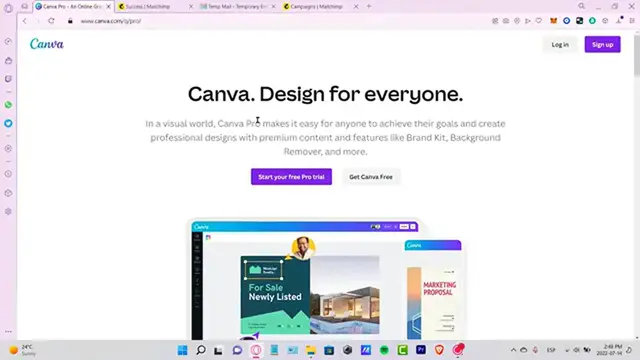 'Video thumbnail for ☑️ How to Create a FREE LANDING PAGE With CANVA 2024 (step by step) - for Beginners'