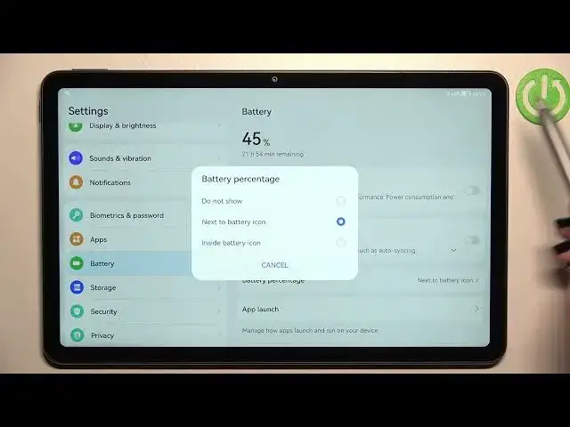 'Video thumbnail for How to Show Battery Percentage of Huawei Matepad 10 4 2022 - Show Battery Level in Percentage'