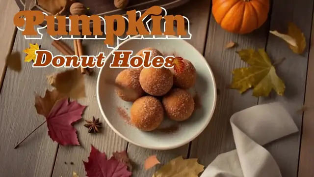 Video thumbnail for Pumpkin Donut Holes – Soft, Cinnamon-Sugar Pumpkin Treats