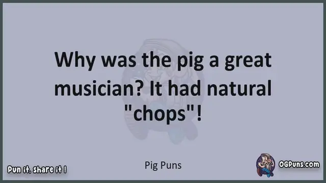 Video thumbnail for Pig - Jokes, Puns, Wordplays, and Laughter
