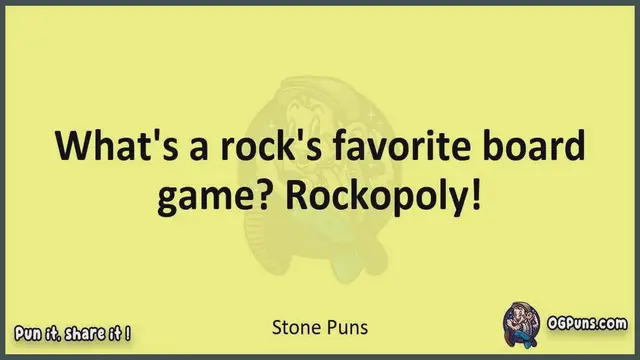 Video thumbnail for Stone - Jokes, Puns, Wordplays, and Laughter