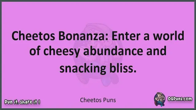 Video thumbnail for Cheetos - Jokes, Puns, Wordplays, and Laughter