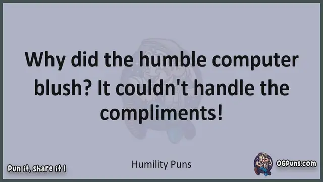 Video thumbnail for Humility - Jokes, Puns, Wordplays, and Laughter