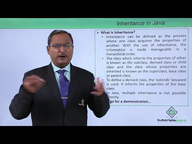 Video thumbnail for Java - Inheritance in java