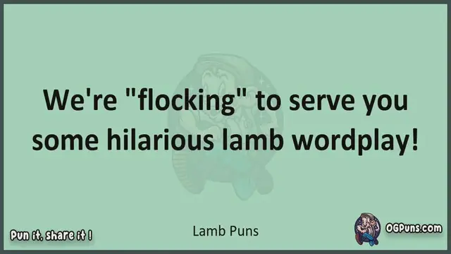 Video thumbnail for Lamb - Jokes, Puns, Wordplays, and Laughter