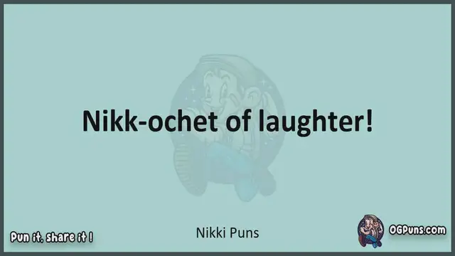 Video thumbnail for Nikki - Jokes, Puns, Wordplays, and Laughter