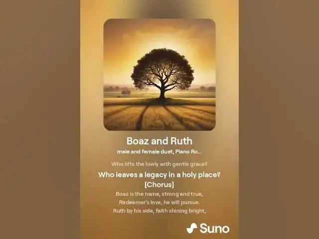 Video thumbnail for Boaz and Ruth: A Picture of Christ the Redeemer (Original Song)