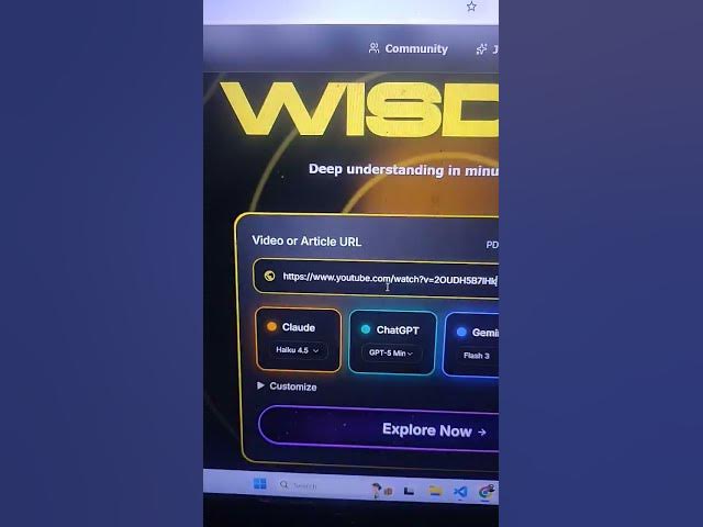 Video thumbnail for This CoreWise.Video AI Summarizes Any YouTube,Insta,Tiktok Video & Article in Seconds 🤯#shorts