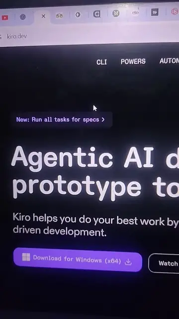 Video thumbnail for Kiro.dev – AI Coding IDE That Turns Prompts Into Production-Ready Code #shorts
