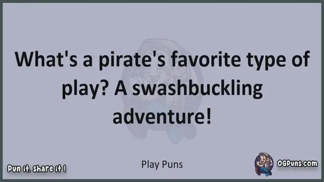 Video thumbnail for Play - Jokes, Puns, Wordplays, and Laughter