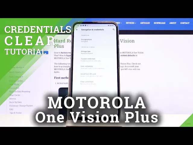 'Video thumbnail for How to Clear Credentials in MOTOROLA One Vision Plus – Remove Credential Storage'