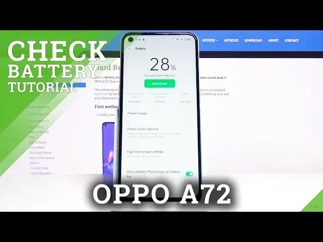 'Video thumbnail for How to Check Battery Percentage in OPPO A72 – Find Battery Info'