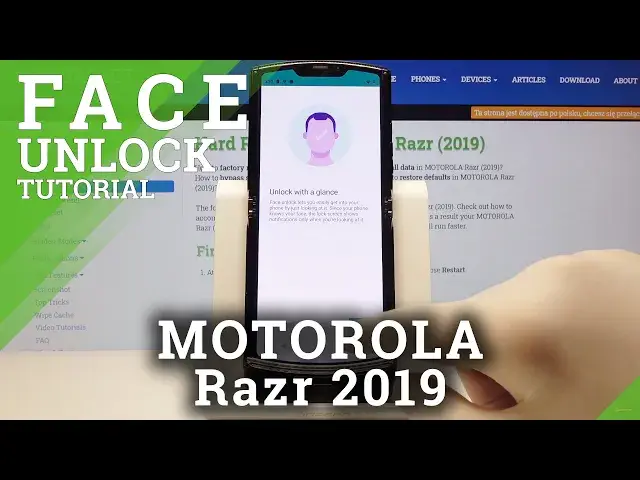 'Video thumbnail for How to Add Face Unlock in MOTOROLA Razr (2019) – Set Up Screen Look'