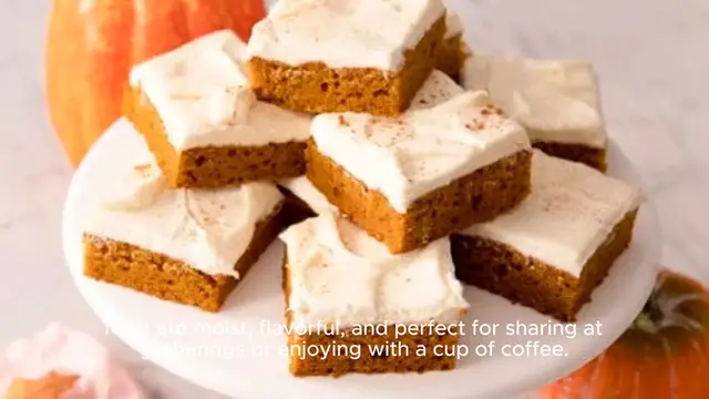 Video thumbnail for Pumpkin bars recipe