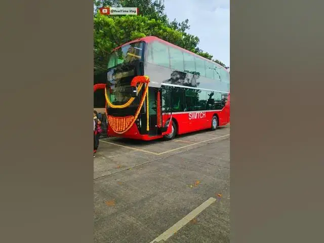 Video thumbnail for India's first double decker Electric ⚡ Bus Launch In Mumbai #shorts