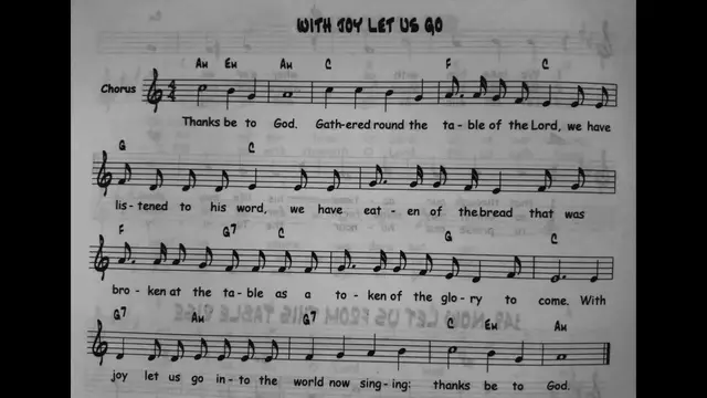 Video thumbnail for With Joy Let Us Go - Catholic Mass Song Sheet Music