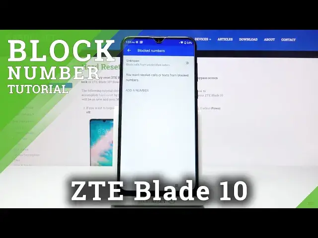 'Video thumbnail for How to Block Number on ZTE Blade 10 – Block Calls'