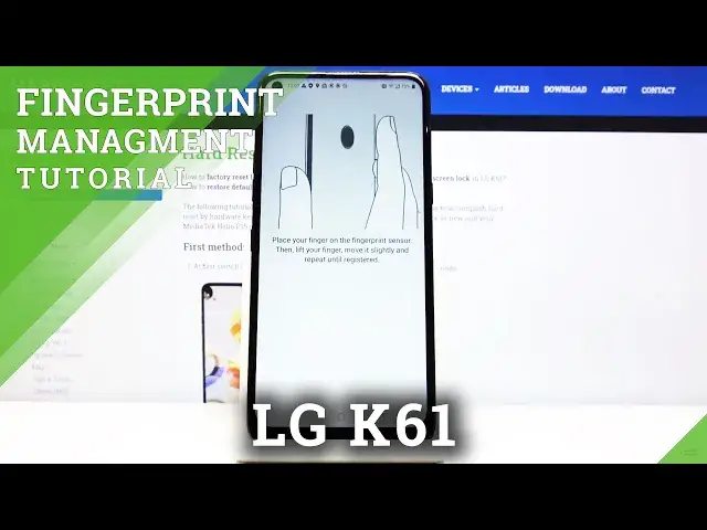 Video thumbnail for How to Add Fingerprint in LG K61 – Fingerprint Unlock