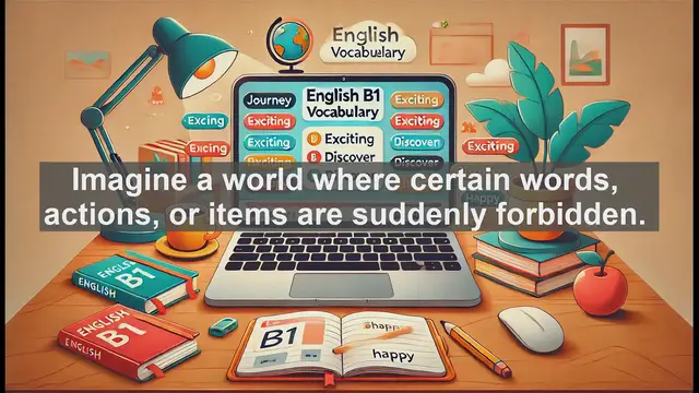 Video thumbnail for 2500 Must Know CEFR B1 Vocabulary - Understanding the Word 'Ban': Meanings, Origins, and Usage