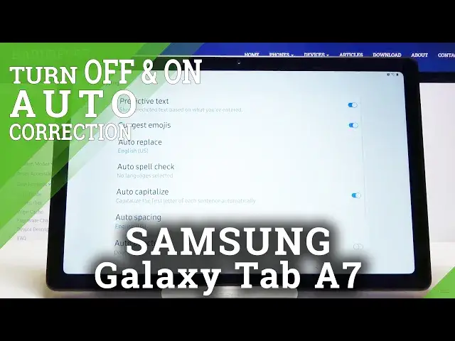 Video thumbnail for Activate Text Correction Option on SAMSUNG Galaxy TAB A7 – Display Settings