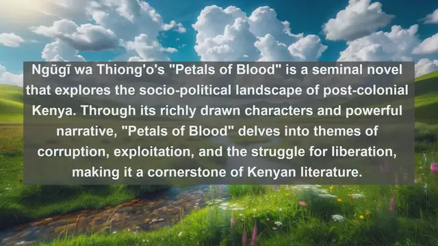 Video thumbnail for Unveiling Kenya's Literary Masterpieces: Top 10 Must-Read Works