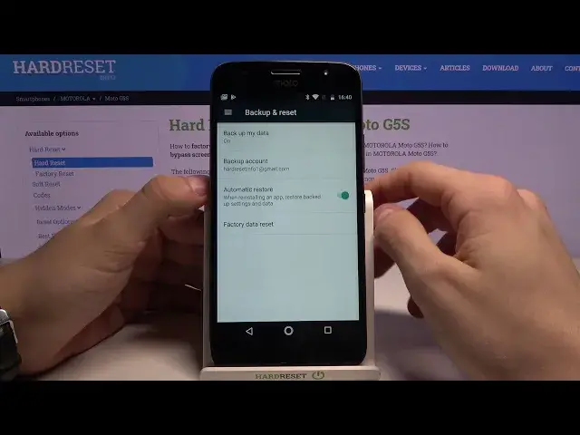'Video thumbnail for How to Enable Google Backup in MOTOROLA Moto G5S – Find Backup Options'