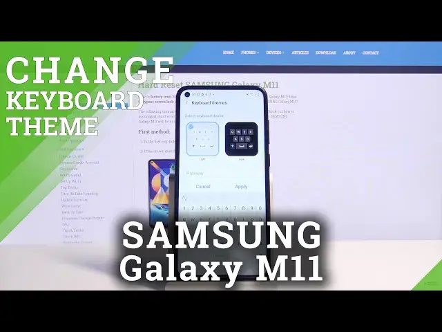 'Video thumbnail for How to Change Keyboard Theme in SAMSUNG Galaxy M11 – Keyboard Personalization'