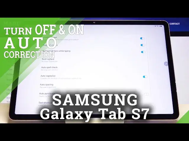 Video thumbnail for How to Activate Auto Correct Feature in Samsung Galaxy Tab S7 - Auto Correction Settings