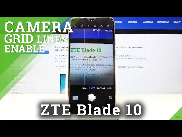 'Video thumbnail for How to Activate Grid Lines on ZTE Blade 10 – Camera Orientation Lines'