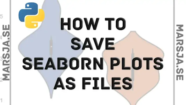 'Video thumbnail for How to Save Seaborn Plots as Files (PNG, PDF, EPS, SVG, & TIFF) - Python Data Visualization Tutorial'