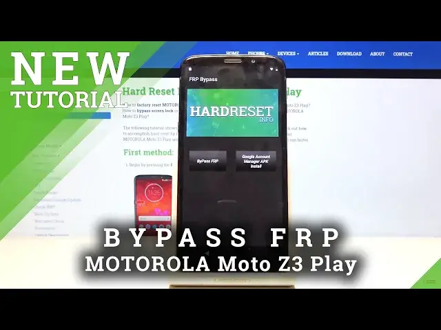 'Video thumbnail for How to Unlock FRP in MOTOROLA Moto Z3 Play – Skip Google Verification'