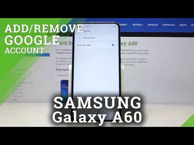 'Video thumbnail for How to Add & Remove Google Account in SAMSUNG Galaxy A60 – Delete Google User'