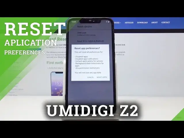 'Video thumbnail for UMIDIGI Z2 Reset App Preferences'