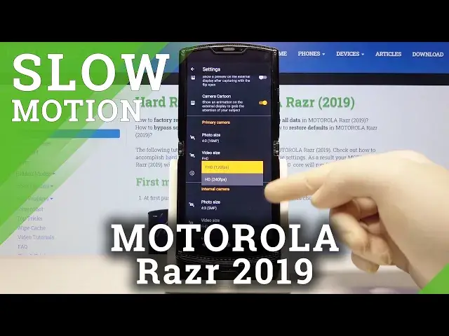 Video thumbnail for How to Change Slow Motion Resolution in MOTOROLA Razr (2019) – Change Slow Motion Quality