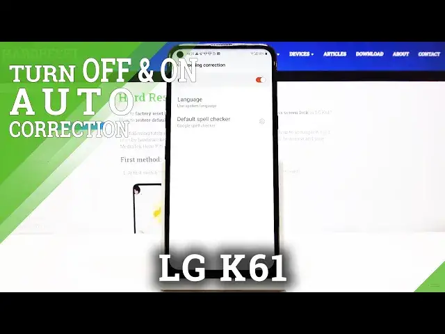 'Video thumbnail for How to Activate Text Correction in LG K61 - Word auto-correction'