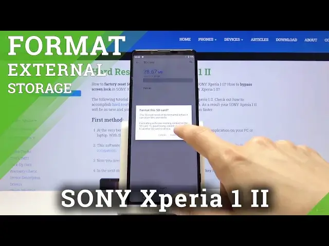 'Video thumbnail for How to Format SD Card in SONY Xperia 1 II – Reset SD Card'