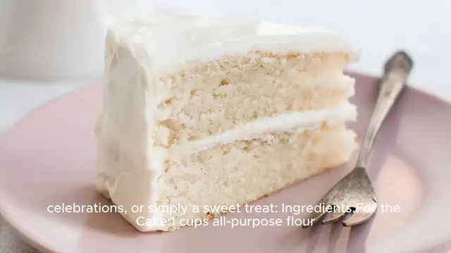 Video thumbnail for White cake recipe