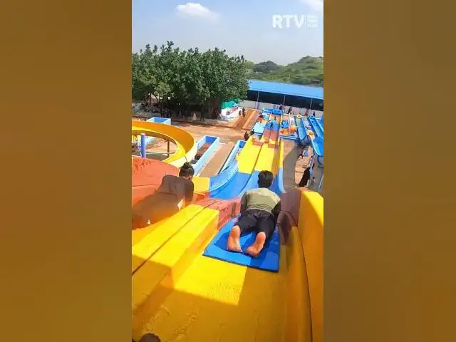 Video thumbnail for Mat Racer Slide -📍Escape WATER PARK #waterpark #shorts