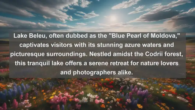 Video thumbnail for Discovering Moldova's Natural Jewels: Top 10 Famous Lakes to Explore