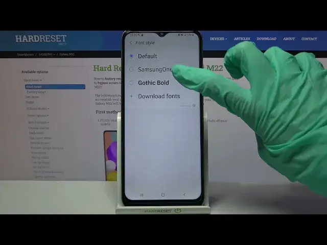 'Video thumbnail for How to Change Font Style on SAMSUNG Galaxy M22 – Adjust Text Style'