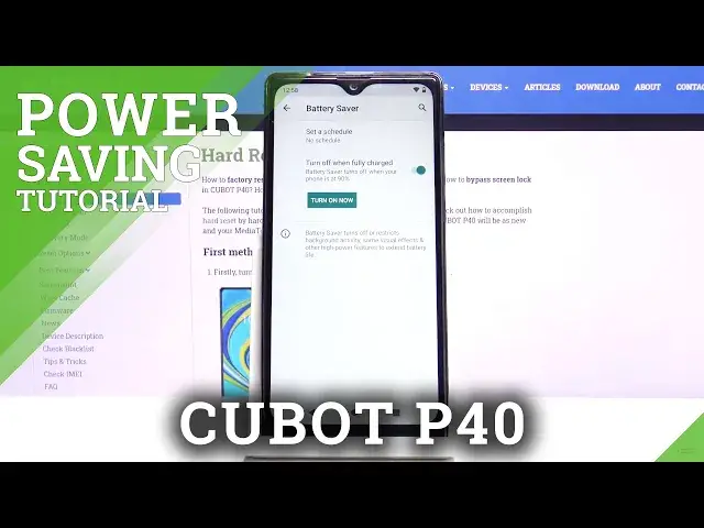 Video thumbnail for How to Turn On Power Saving Mode in CUBOT P40 – Battery Saver