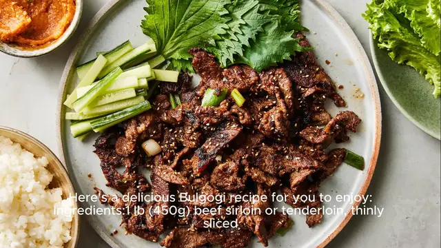 Video thumbnail for Bulgogi recipe