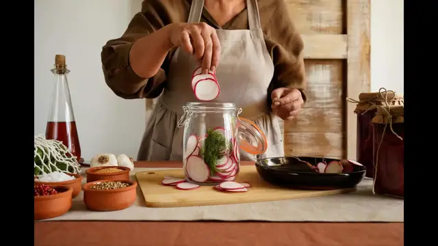 'Video thumbnail for Easy Refrigerator Pickled Vegetables Recipe - Quick & Tangy!'