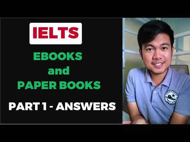 'Video thumbnail for EBOOKS and PAPER BOOKS | IELTS Speaking PART 1 Recent Questions And Answers'